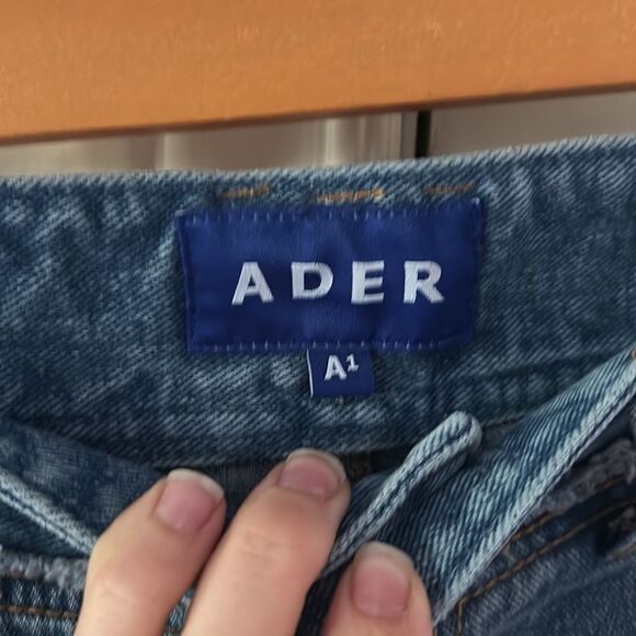 🎀 SSENSE ADER error workch blue jeans straight jeans nwot - Picture 8 of 16